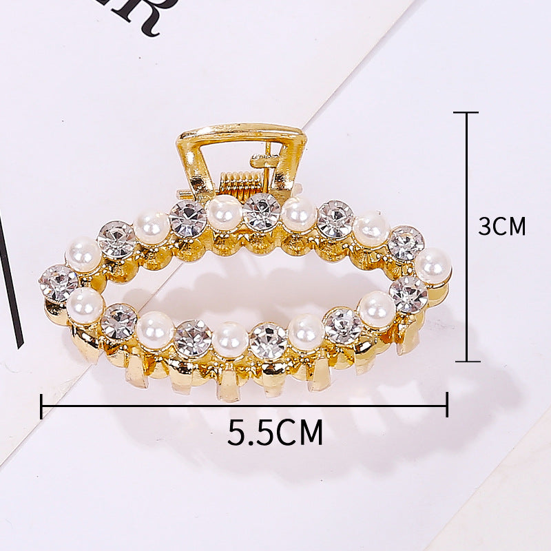 Wholesale New Rhinestone Pearl Metal Hairpin